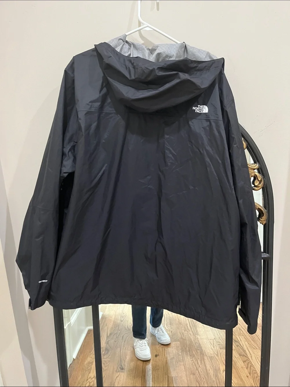 The North Face Black Hooded Rain Shell